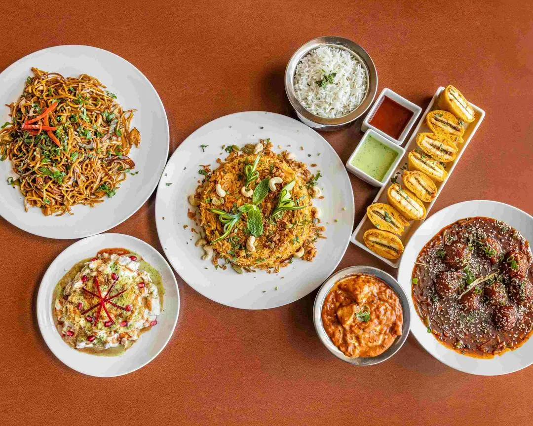 Chacha Wow East Indian Cuisine dining area on Portage Ave, Winnipeg